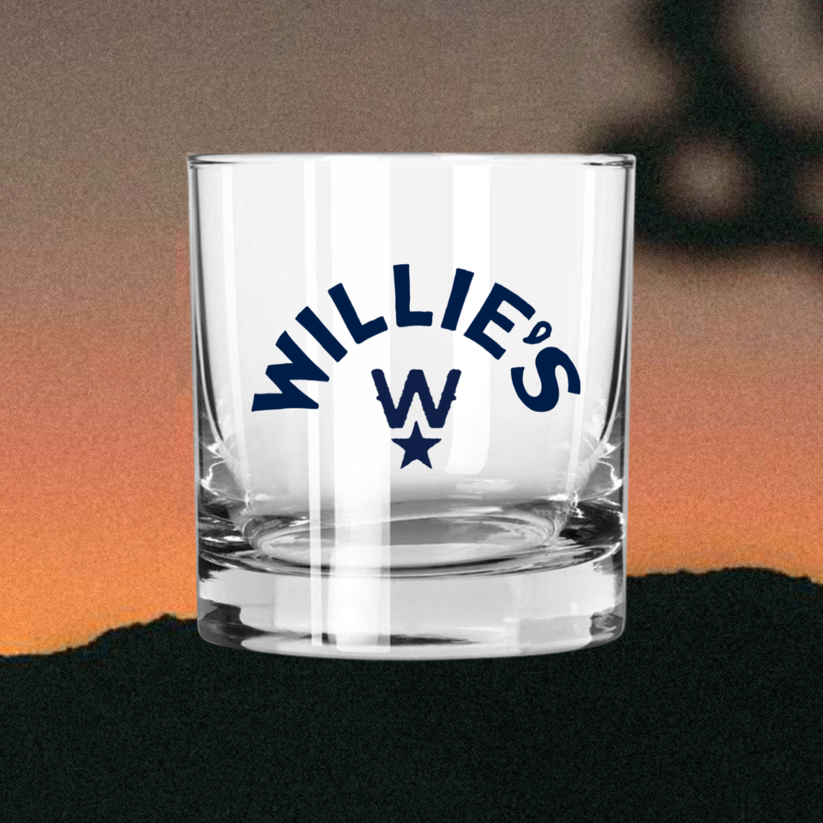 Drink Willies Rocks Glass