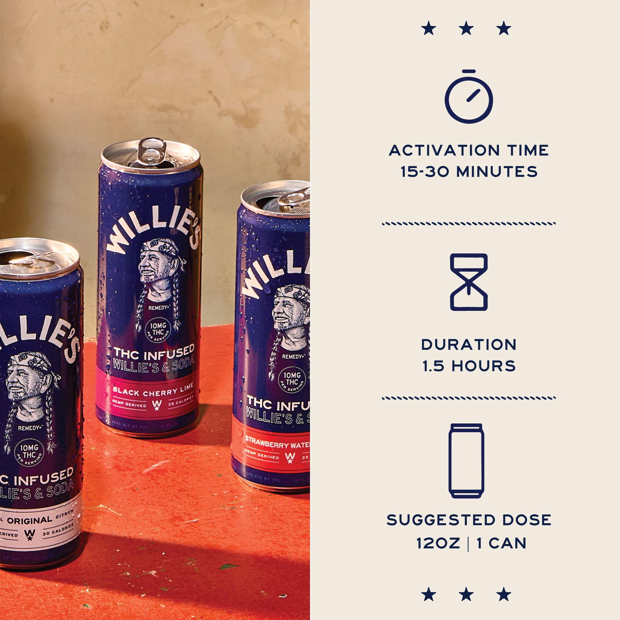 Willie's & Soda - Variety Pack - 10mg