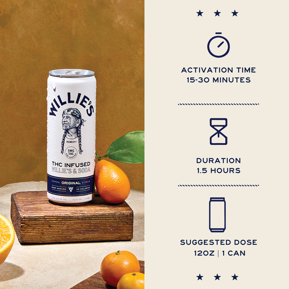 Willie's & Soda - Original Tropical Citrus - 5mg