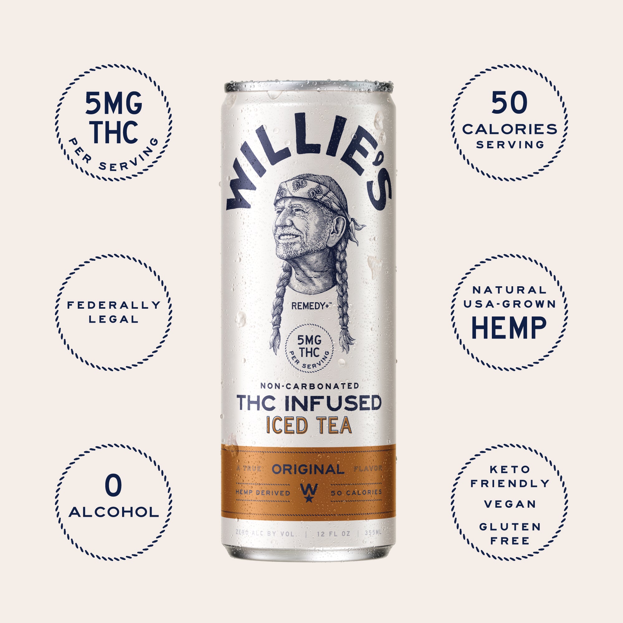 THC Iced Tea, 5mg, Non-Carbonated | Willie's – Willie's Remedy+