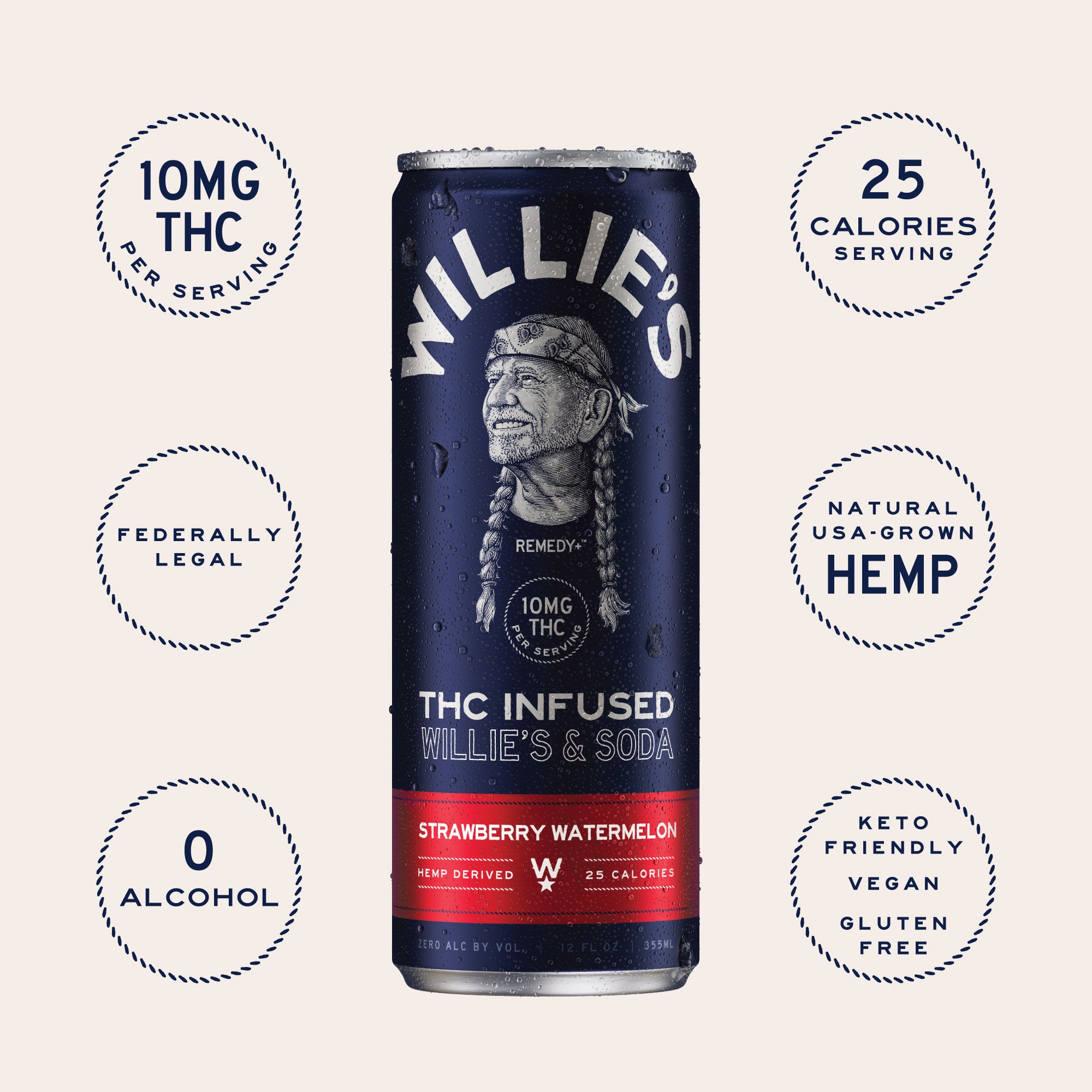 Willie's & Soda - Strawberry Watermelon - 10mg