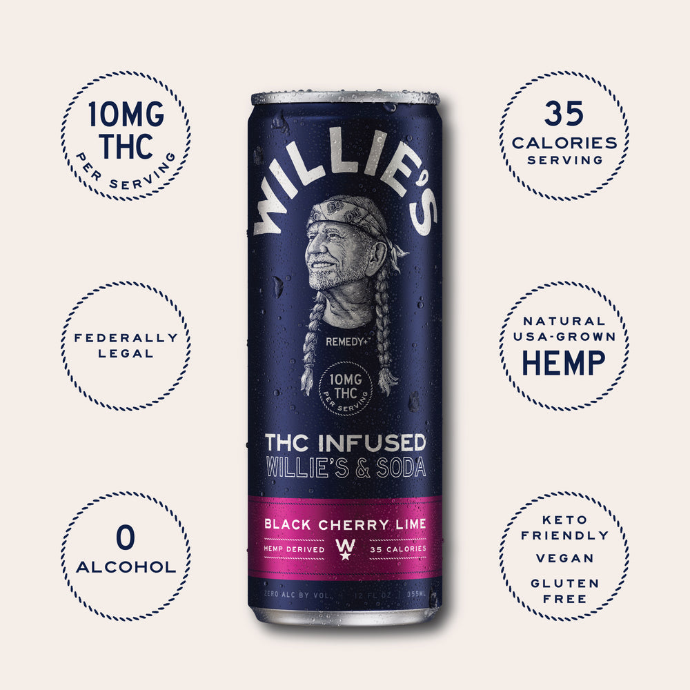 Willie's & Soda - Black Cherry Lime - 10mg