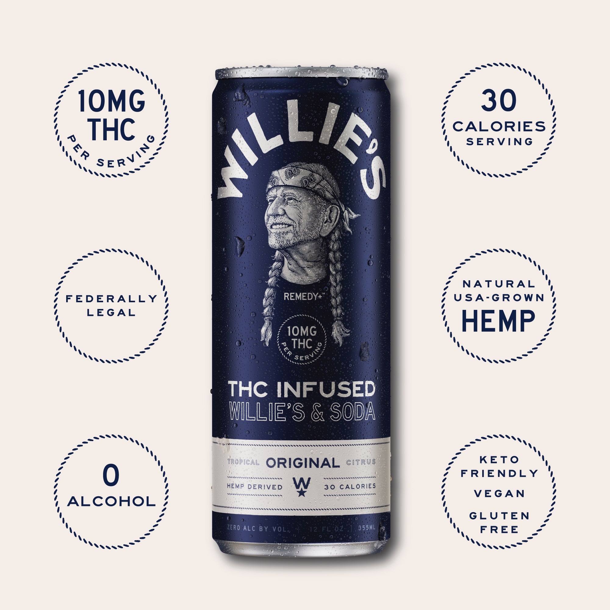 Willie's & Soda - Original Tropical Citrus - 10mg