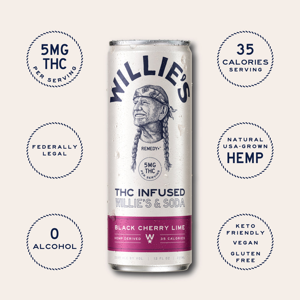 Willie's & Soda - Black Cherry Lime - 5mg