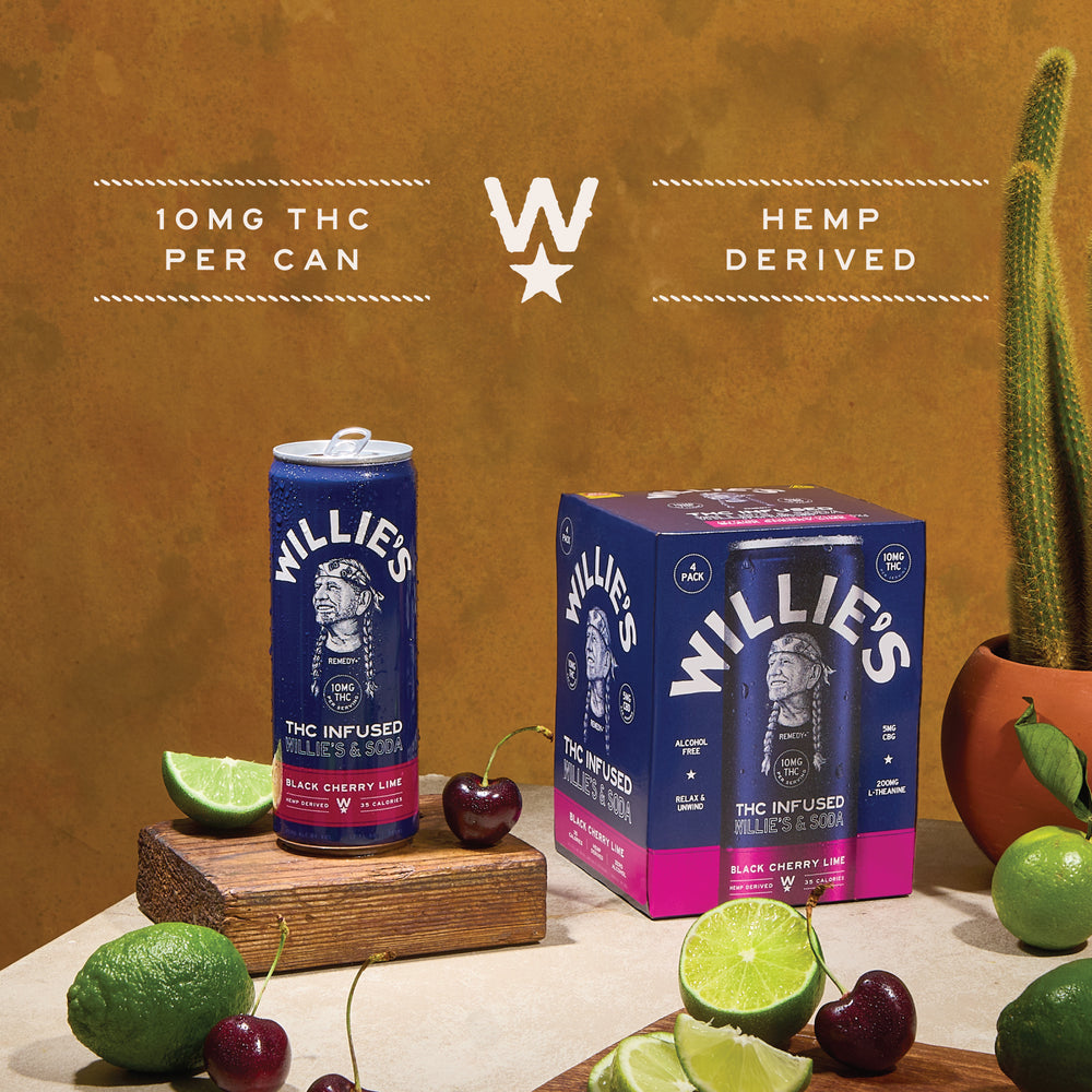 Willie's & Soda - Black Cherry Lime - 10mg